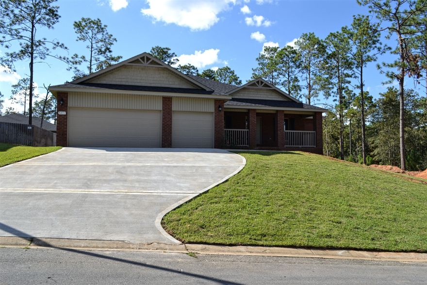 The Parrot Bay IV is a Craftsman style home with a large covered front porch and has great street appeal!! The kitchen is spacious with a center granite island, and has a stainless steel dishwasher, stainless steel smooth top stove as well as a stainless steel built in microwave. The pantry /laundry room is large and accommodating and has a convenient drop zone. This is a split bedroom plan. Two bedrooms share a Jack and Jill style bath and both bedrooms have walk in closets. There is a linen closet in the Jack & Jill bath. All baths have cultured marble vanities. The full bath opens to the covered lanai. There is a large closet in the hallway.