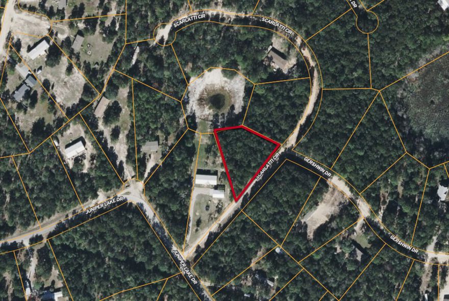 0.84 Acres At Juniper Lake! Peace and quiet of rural living just feet away from Juniper Lake! Close to all amenities and beaches. Convenience of nearby Pensacola, Tallahassee, Destin Beaches and Panama City Beach as well as shopping, dining, and entertainment. Just 53 minutes from beautiful James Lee Beach in Destin! No HOA, Water-Tap fee due, septic needed. Power at Road.