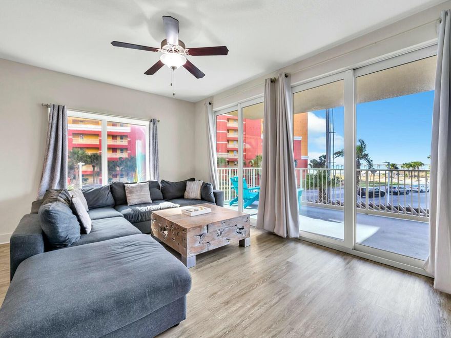 *BEST PRICED OPPORTUNITY on such a large 3 bedroom condo. And NOW, featuring a NEW BUYER INCENTIVE OF SELLER PAID 6 MONTHS OF HOA DUES AT CLOSING! Capture quickly this opportunity for an over 1800SF like-new stunning condo in PCB. Take full advantage of being only steps from Pier Park, the highly popular Pier and their expansive beach space. This compelling 3-bedroom, 3-bathroom corner condo is being sold as an established rental-producing business. It is beautifully furnished and turn-key, offering a luxurious living experience with breathtaking ocean views. Situated in a prime location, this sunlit oasis blends modern sophistication with coastal charm. Upon entering, you'll find a spacious floor plan crafted to enhance both comfort and style. The living area enjoys an array of light flooding in from the both the side windows and glass balcony slider.
The kitchen boasts stainless steel appliances and quartz countertops.

Each of the three bedrooms serves as a private sanctuary, offering peace and comfort after a day at the beach or enjoying nearby outdoor activities. Each bedroom has its own bathroom, ensuring privacy and convenience for you and your guests. The expansive balcony provides extra outdoor space to bask in the sun, enjoy morning coffee, or take in stunning sunsets. Whether you enjoy relaxing with a book, entertaining guests, or simply appreciating the coastal scenery, the balcony is the perfect spot. 

Tower III at Calypso Resort offers a range of premium amenities, including a pool, hot tub, cabanas, tiki bars, and a fitness center, all designed to enhance your lifestyle and provide a luxurious experience.


Disclaimer: All details are deemed to be correct, but buyer/s responsible to verify all information as needed and required.