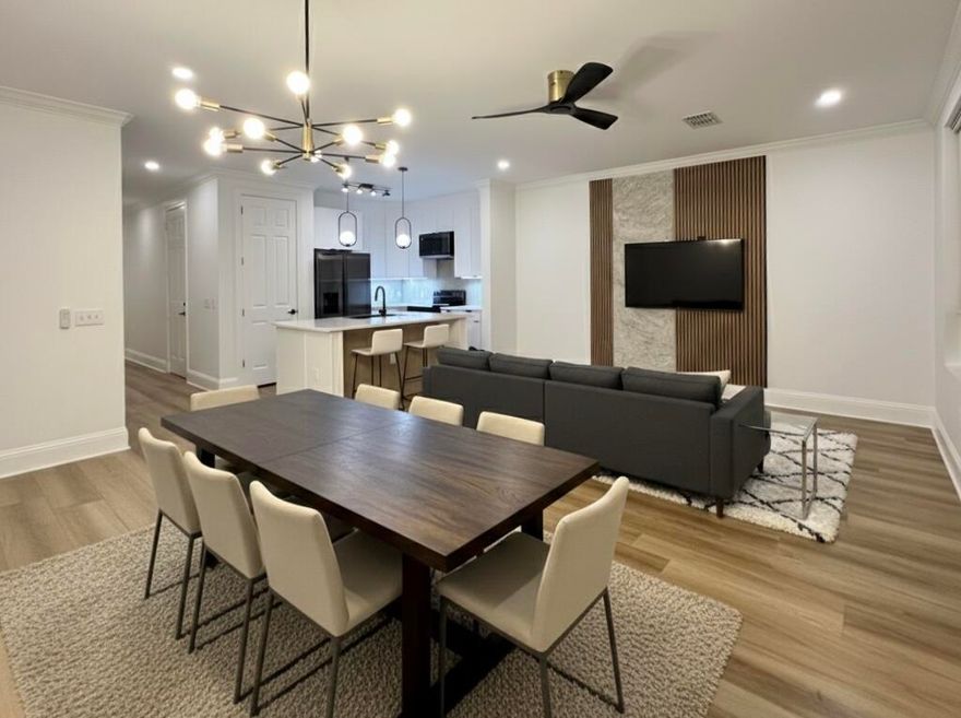 Beautifully Renovated Townhome in Sought-After Eagle Bay Community!Step into this stunning 3-bedroom, 2.5-bathroom townhouse, COMPLETLY renovated from top to bottom with over $70,000 in upgrades. Every detail has been thoughtfully designed with modern finishes and professional craftsmanship.The open-concept kitchen features brand new cabinets, a decent size island, quartz countertop, brand-new appliances --perfect for entertaining or family gatherings. The spacious dining and living area flows seamlessly to a private patio, ideal for relaxing or hosting guests. Upstairs, the primary suite impresses with a tray ceiling, a generous walk-in closet, and a bathroom featuring double sinks and a modern shower. Two additional bedrooms and a full bath provide ample space for family or guests.

Enjoy peace of mind with a new HVAC system, new water heater, and all-new appliances.

Located just a short walk to the community boat ramp with access to Choctawhatchee Bay, and only a quick drive to the sugar-white beaches of the Gulf of Mexico and 30A, this home offers the best of coastal living. Conveniently close to hospitals, restaurants, shopping, and entertainment.

Whether you're looking for your first home or an investment, this townhome checks every box.

***  Minimum rental term is 6 months. 
Buyer to verify all dimensions and information.