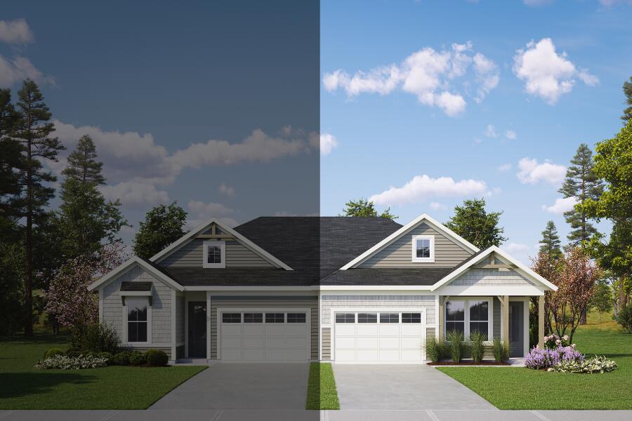 Welcome to The Villas at Longleaf Park in the Watersound Origins community, offering stylish paired/attached villas by Fischer Homes. The LUCAS plan, a beautifully designed 2-bedroom, 2-bathroom single-level home, features 1,418 sq. ft. of effortless living space and a 1.5-car garage. Step inside to an inviting open-concept layout with a modern kitchen, spacious dining area, and a bright living room that seamlessly flows into a private covered patio, perfect for outdoor relaxation. The primary suite overlooks the backyard and boasts a spa-like ensuite bathroom with a double vanity and a generous walk-in closet. Currently priced at the base level, this home already includes standout features like luxury vinyl plank flooring in the main living areas, plush carpet in the bedrooms, 10' ceilings, and more! Still time for Buyer's choice - to pick out colors/selections! Enjoy the ease of a low-maintenance lifestyle, HOA membership covers lawn care and exterior home upkeep, giving you more time to enjoy the exclusive amenities Watersound Origins has to offer such as the Origins Golf Course, a resort-style pool, sports courts, and more. This is your opportunity to embrace easy living in a vibrant, amenity-rich community.