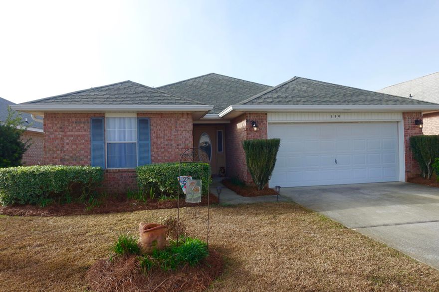 Available April 1st, 2019. Beachside Gated Community with private Beach and North & South Entrance Gates. This lovely low maintenance 1 story brick, 3 bed/2 bath home has tile floors throughout the open floor plan. Spacious living & dining area has vaulted ceiling. Kitchen has wood cabinets with Granite countertops & bar. Laundry room near kitchen. Master Suite has a large walk in closet and ensuite bath with dual vanities, garden tub and separate shower. 2 Guest Bedrooms share a full bath. 2 car garage, Back Patio & Fenced Backyard. Only a short distance to Paradise Retreat's Private Beach Access on Scenic Gulf Drive. Close to Paved Biking/Pedestrian Path & several Beachfront Restaurants. Don't miss out on this opportunity to live in a Friendly Community in a Great location. No Smokers.
