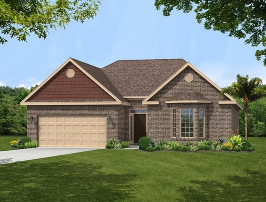 This Home features a 3 bedroom/ 2 bath AND a bonus room over the 2 car garage, AND a sunroom AND a 12x16 covered Back Porch. Home sits on a lot backing up to the wood preserve.This home will feature 16'' tile in the entry of the home, kitchen and baths, utility room, family room and sunroom. Granite countertops in the kitchen and both baths.HOA dues include Basic Cable each month. With HOA includes all amenities.