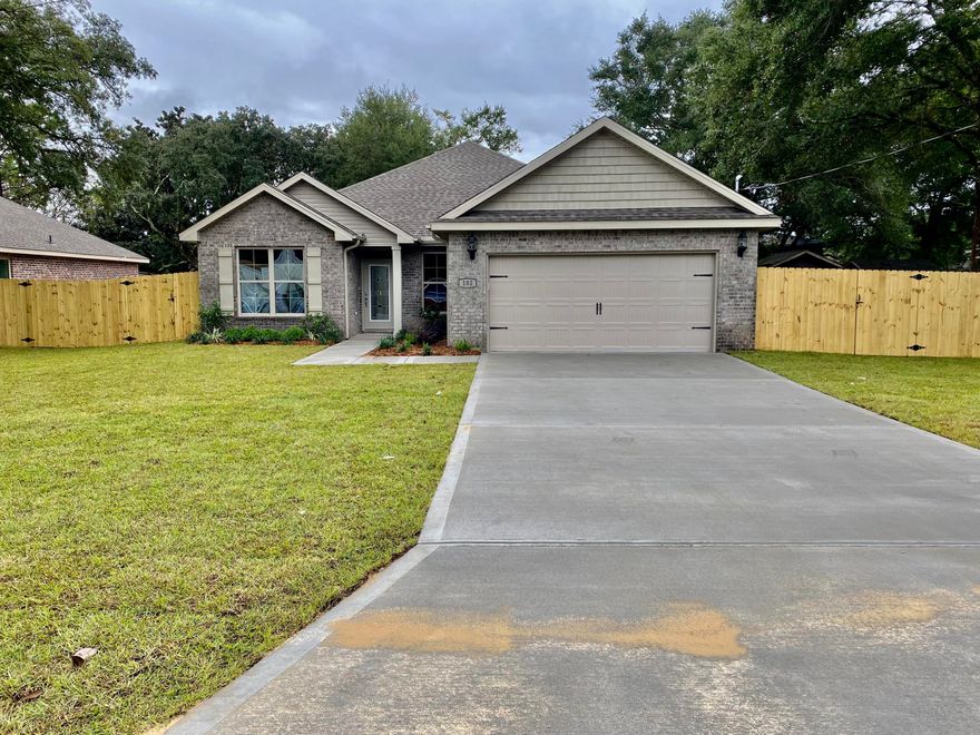 Welcome home to this beautiful 4
bedroom 2 bath home centrally located to Airforce Bases, Shopping, Restaurants, and the white sandy beaches of the Emerald Coast.   As you enter this fabulous home you will enjoy the beautiful separate dining room adjacent to the kitchen.  Enjoy cooking in this  beautiful kitchen with granite countertops and spacious breakfast bar open to the living room.   The master bedroom offers tray ceilings with crown molding and a beautiful master bath with marble garden tub and separate shower and separate granite vanities. Check out the back yard for those family barbecues and awesome porch!! Buyer to verify all areas of importance.  Make this fabulous home yours today.