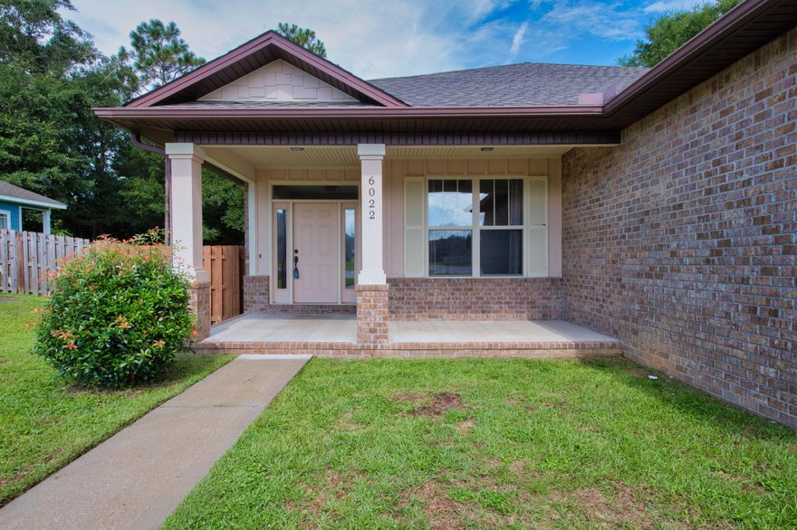 Looking for a home with a great open floor plan?  Check out this beautiful home in a great neighborhood with sidewalks and street lights.  As you enter the front door you are welcomed by the spacious living room, and dining room which flows into the kitchen.  The oversized granite kitchen bar top has room for several barstools.  The kitchen features stainless appliances and plenty of cabinets.  The laundry room is conveniently located off the garage entrance.  The master bedroom has plenty of room for all your furniture.  The master bathroom has a separate shower and garden tub and dual vanities.  Imagine sitting on the front or back covered porch and enjoying a morning cup of coffee or  a cold afternoon beverage.  The fenced in back yard has room for running and  playing.