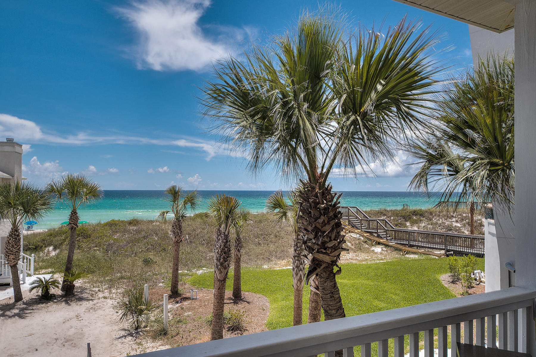 Inlet Beach is one of the most coveted spots on the coast, known for its serenity and beauty. This home has Incredible Gulf views from almost every room. Owner is subdividing property and will provide deeded beach access for this home. No more dragging your beach supplies down the street every time you hit the beach. Awesome floor plan with 3 of the 4 bedrooms having their own balconies or patios for easy beach access. Home is one house back from the Gulf on South side of street and it's incredible ocean views can never be blocked. Surrounded by multi-million dollar homes with identical views and beach access but about $1 Million less expensive.