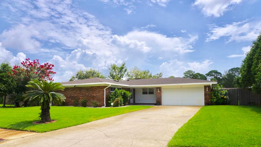 Beautiful Brick 3 bedroom 2 bath home with a bonus/office room that can be easily converted into a 4th bedroom. Located in the desirable neighborhood of Pinedale in Northgate Estates!!! and within short driving distances to Hurlburt field and Eglin AFB. This spacious home has it all, from new updated kitchen with granite countertops to brand new stanley steel appliances, brand new A/C system, new hot water heater, new garage door opener. and a brand new Roof!!!. Both bathrooms with skylights filtering-in natural light have been updated to include granite counters and wood-like tile floors. The kitchen has also been updated with new wood like ceramic tiles.
This home comes with an alarm system in place and video security cameras wiring for additional safety features. This beautiful home also features a gorgeous gunite Pool!!! Enjoy the hot days relaxing after a hard day of work while having your favorite cocktail or drink. To really appreciate, you must see this Home!!! But hurry this one won't last!!!
