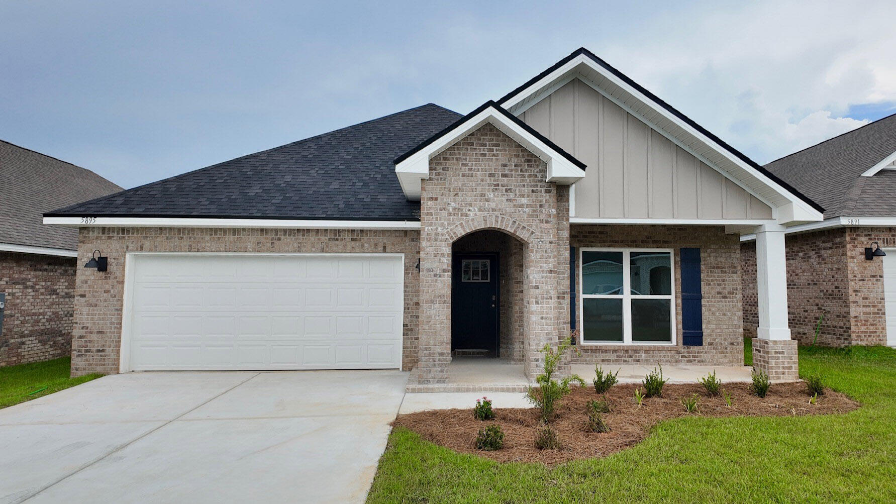 Builder will pay all Closing Costs, ask us about our current rates!New construction in Marlin Place offers residents: Community pool, pavilion, sanded volleyball court, cornhole area and streetlights. The charming Rhett, one of our most popular & highly desirable Open Designs. 4 beds, 2 baths, covered patio & a 2-car garage. The Smart Home Connect System includes several Smart Home convenient devices. BEAUTIFUL, well-designed kitchen offers gorgeous Quartz countertops, relaxed living with a lg. island bar, quiet dishwasher, all stainless appliances, pantry, & spacious dining area. Bedroom 1 & adjoining bath feature a walk-in closet, Quartz double sink vanity, tub AND separate shower. Striking wood-look flooring throughout & Friese carpet in the bedrooms.