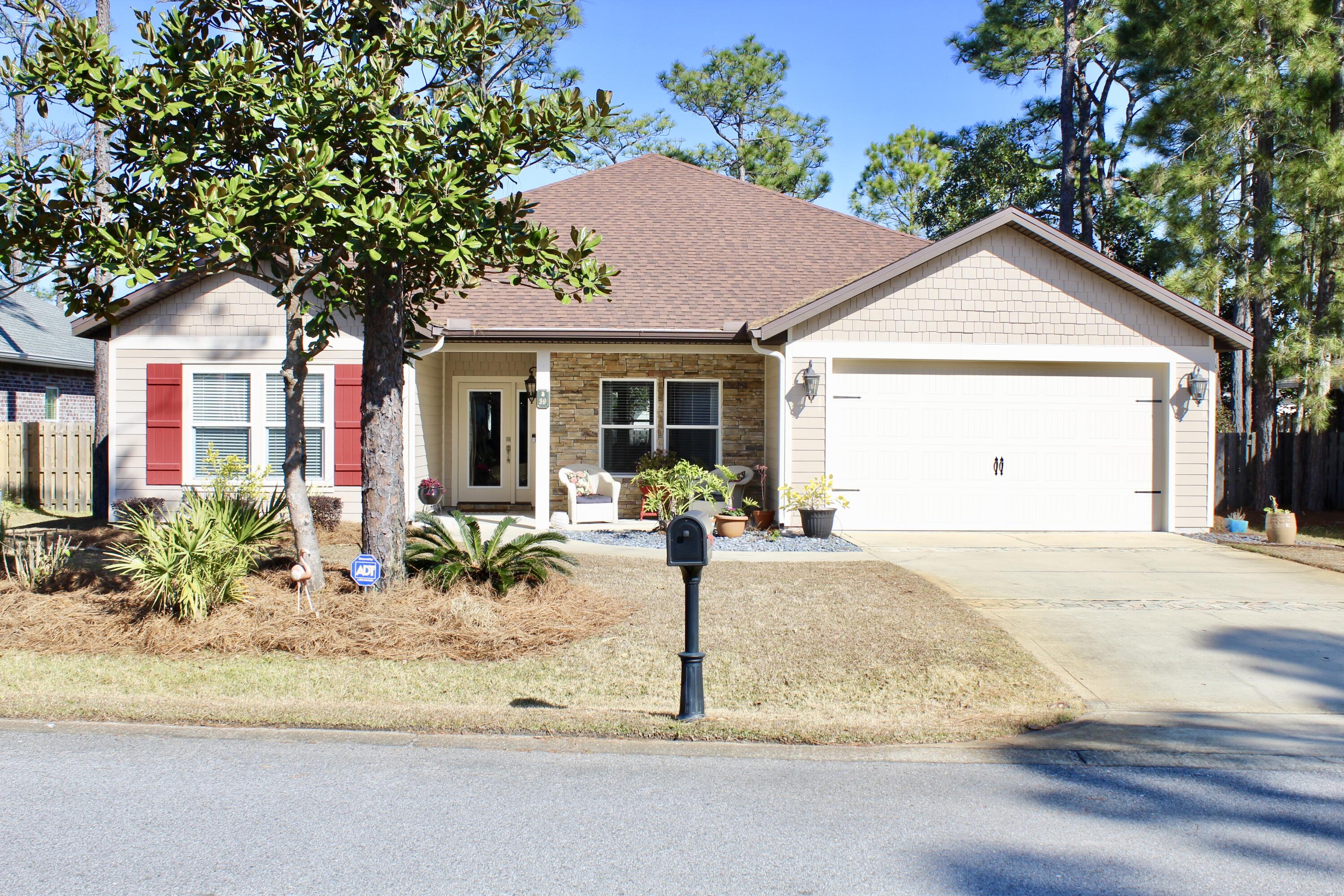 Wow!! This home will not disappoint. Take a look at all the upgrades this 3 bedroom 2 bath with a Bonus/Office has to offer. The Home has 9ft ceilings with 10ft in the living room. Master Bath Suite with separate shower and huge over sized tub, his and her closets, and two vanities has a resort feel. The Master Bedroom is HUGE!! The two Extra bedrooms are great size too. The kitchen has quartz counters with a bonus backsplash.  Stainless Steel Appliances. Nice over sized front and back porches. Tile in wet areas, and real wood floors in the common areas. Impact Rated doors and windows.  Entire house is insulated with quiet zone insulation.