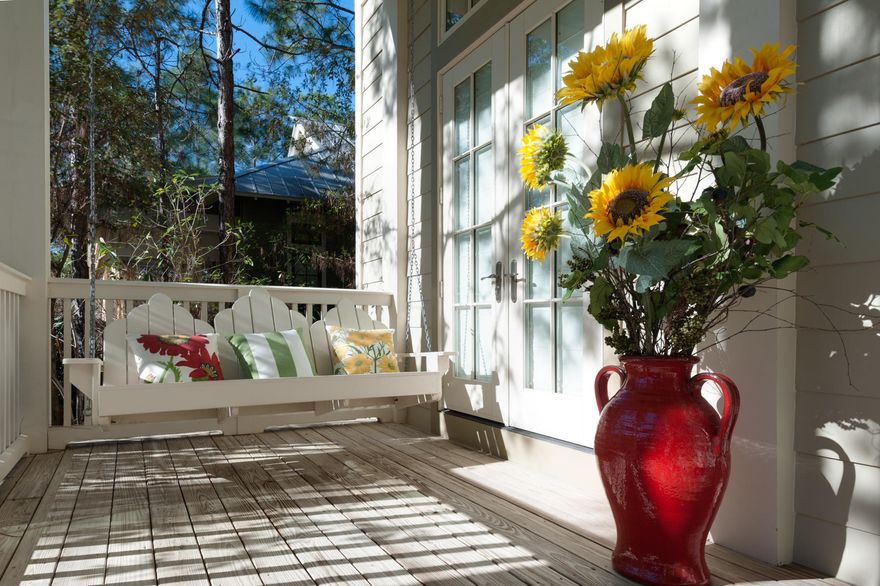 Visit this exceptional 5 bedroom 4 -1/2 bath home on a corner lot in Watercolor complete with a custom-designed garage large enough for a sprinter van plus a golf cart and trike! It is move in and fun ready. With front and back parking, your quick access to Hwy 395 makes ingress and egress a snap and community shopping with Publix nearby very convenient. This home has had two non-smoking owners and has never been on a rental program! The first and second floor master bedrooms make this home a perfect fit for every family situation. As you enter the open living area, you are surrounded by French doors with transom windows throughout. Every interior wall and ceiling is finished with wood. All floors throughout the home are constructed with reclaimed wood. As you enter the open living area, you are surrounded by French doors with transom windows throughout.  Every interior wall and ceiling is finished with wood.  All floors throughout the home are constructed with reclaimed wood.  A beautiful gas, direct vent fireplace warms and welcomes.  The kitchen is every chef's dream:  Sub-zero refrigerator, Bosch dishwasher and Viking 4-burner stove top with grille and an automatic vent.  The 13' island houses large drawers and cabinets as well as end shelving.  There is an appliance 'garage' with plugs for all of your household devices, and cabinets stretch up to the 12' ceilings.  
Downstairs also includes a master bedroom with a large closet and private bath, a butler's pantry with storage, a half bath, and exceptional storage space under the stairwell. 
The second floor has another master suite with a large walk-in closet and master bath which includes a steam shower, claw-foot tub and custom cabinetry.  The master bedroom has a private screened porch looking toward Camp Watercolor nearby.  
Additional second floor features:  three additional bedrooms including one room with two bunk bed sets enclosed with a ship's door and featuring French painters' ladders.  All spacious closets light when opened.  There are two full baths, a sitting area equipped with storage and cabinets for entertainment venues and two additional porches.  There is access to a fully floored attic.
Other interior features:  Custom, light blocking window shades on all windows and doors that additionally serve as insulation; wiring for sound throughout; alarm system; push hot water system; built-in vacuum system.
Outside the home there are five porches, three are screened, path lights on a timer, outside shower, gas plug-in for outdoor cooking, and a bike rack.  The community mailbox is nearby, and Camp Watercolor is a very short walk. 
WATERCOLOR NEIGHBORHOOD HIGHLIGHTS:
- A 499 acre coastal resort and residential community plus a 220-acre coastal dune lake
- Ideal bike community perfect for family getaways
- Pristine sugar sand beaches and beautiful Emerald Coast Gulf Water
- 4 additional swimming pools
- Award-winning tennis facilities
- Championship golf nearby
- World Famous Beach Club
- Unparalleled beach side, pool side and lake side dining
- Acres of parks, gardens and foot paths
- Nearby state parks and preserves