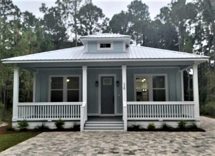 New Construction, estimated completion July 2022. This 1,724 sqft., three-bedroom, two bath home is located on an interior lot adjacent to the Grayton Bayou neighborhood. Less than a quarter mile from a public access ramp to Choctawhatchee Bay for boating, kayaking, paddleboarding and more. Outdoor enthusiasts and families can launch their own personal watercraft within steps from the front door. Wonderful starter home, vacation retreat or rental investment. The open floor plan is ideal for entertaining offers a spacious primary suite, walk- in closet and spa like bathroom. Lots of storage in the large laundry room, linen closets and a walk-in closet in the secondary bedroom.