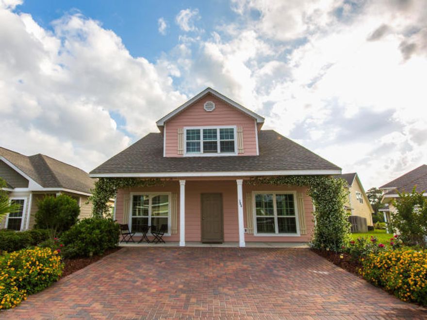 Do you want 30a living at Panama City Beach prices? Turtle Cove is located at the far west end of PCB and is minutes away from all the dining, shopping, and entertainment opportunities 30a has to offer! This is a beautiful home in the exclusive lakeside community of Turtle Cove. With outstanding community amenities, and perfect as a permanent or 2nd home, the home backs on to the greenbelt, is Craftsman style, has a large backyard with a mature peach tree, and is located across the street from the Clubhouse! The home has spacious living areas with tiled and engineered wood floors. Plantation shutters in the living, formal dining and kitchen. There is also a large bedroom and bath on the first floor. Perfect for guests and in-laws.
The kitchen has granite counter tops, custom cabinetry and a sunny breakfast nook to enjoy your morning coffee. The upstairs master bedroom is spacious with a large walk in closet, and the en suite bath has a separate tiled shower and dual vanities. Additional storage is also found off of both the master, 1st and 2nd bedrooms upstairs. Turtle Cove offers unparalleled amenities which include, a large clubhouse overlooking Lake Powell, a fitness center, swimming pool, hot tub, tennis courts, park and dock/fishing pier.