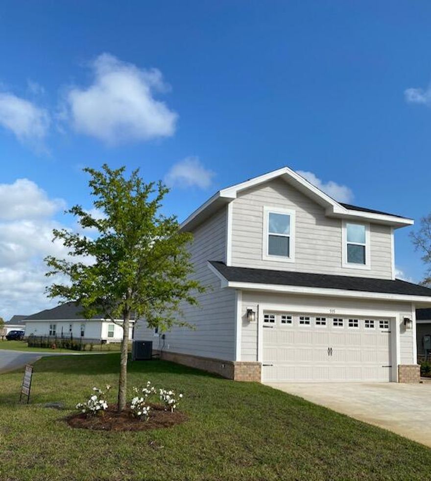 New community of Riverwalk located just 1/4 mile south of Freeport Publix off Hwy 331.  Just a 15 minute drive to South Walton beaches! Popular Craftsman 4 BR/2.5 BA home with Hardiboard siding and brick skirt. Interior features 9' ceilings on first floor, 8' entry doors, and open Den on second floor.  Awesome, huge master walk-in closet. Luxury Cortec Pro Plus vinyl plank flooring in the main living areas and more. Seller pays most closing costs with approved lenders. Community clubhouse and swimming pool are now under construction by developer.