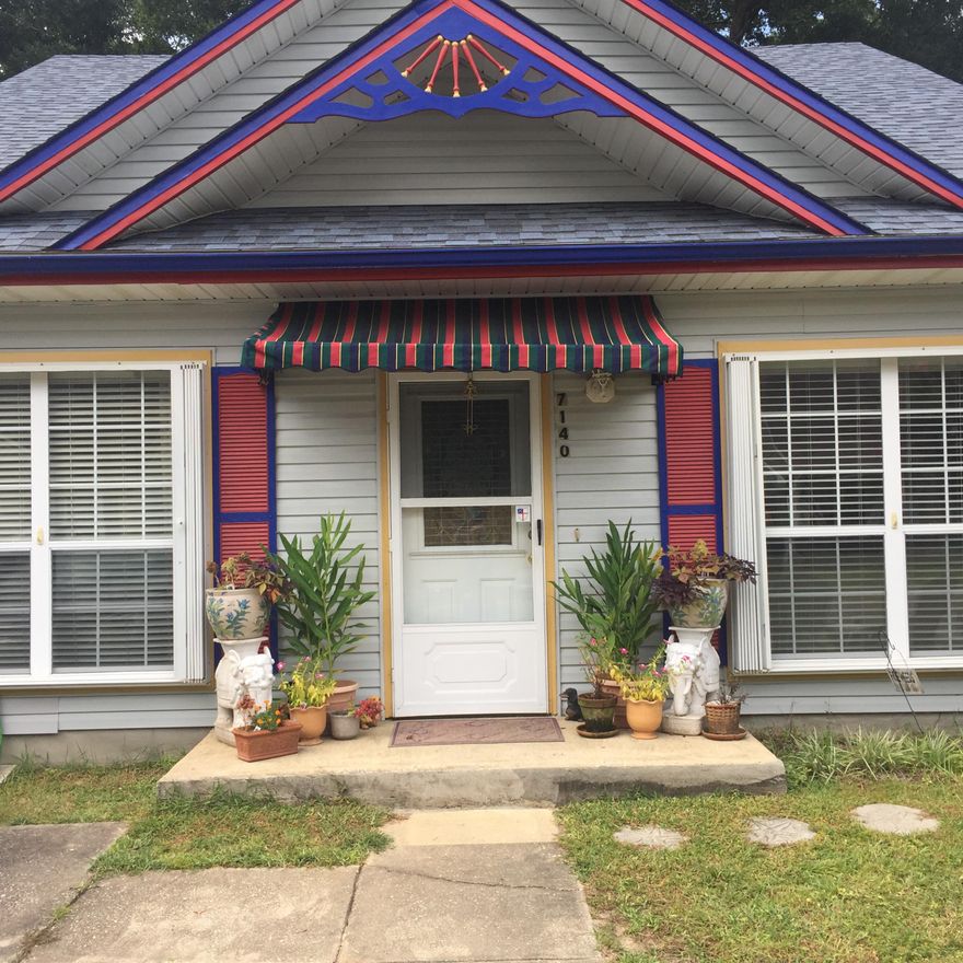 This charming 3BR/2BA 1206sqft house will make the next owner gleam with pride. Before entering this home you will immediately notice the custom paint job on the front of the house which truly makes it uniquely elegant. The owners have made many updates and spared not expense. Improvements include: New Ownen's Corning 30 year guaranteed roof, new Maytag dishwasher, new Whirlpool oven/range which also works as an convectional oven, new blinds and window treatments,new top of the line Insinkerator disposal,the list goes on and on. The backyard is an Oasis great for entertaining. The outside yard building is wired for electric and plumbed. It does convey as is, along with the refrigerator inside. This property is defiantly a ''Must see''! Make your appt toda