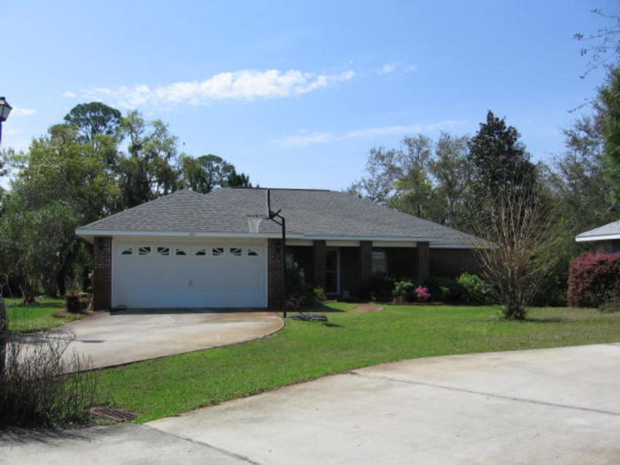 Spacious and recently remodeled 1 story brick home located in the highly sought after Mack Bayou area of Santa Rosa Beach. The home is a 3 bedroom, 2 bath dwelling with an office and dining room. The office can easily be utilized as a 4th bedroom. The home features a split bedroom floor plan with vaulted ceilings, a double garage and a large screened patio fronting a nature preserve. The Master Bedroom features 2 separate walk-in closets. The Master Bath has a separate double vanity and large walk-in shower. Mack Bayou Pointe also includes a community pool. Beautiful granite tops throughout and large privacy fenced back yard complete the package. Available July 1st. Pets possible on case by case basis.