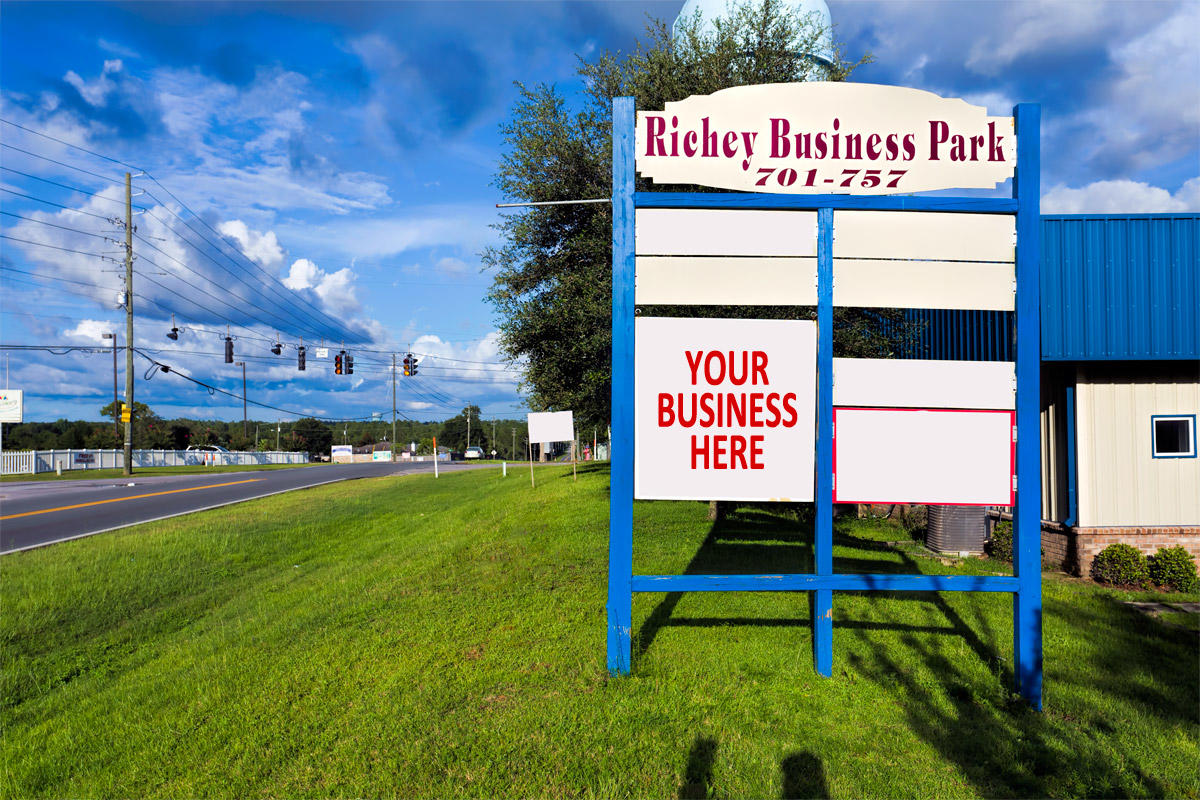 Fantastic warehouse with a small office in a nice business complex right off P J Adams Rd in Crestview. The warehouse is approximately 1,500 sqft and the office is around 700 sqft. This unit has one restroom, a roll up door, and plenty of parking.