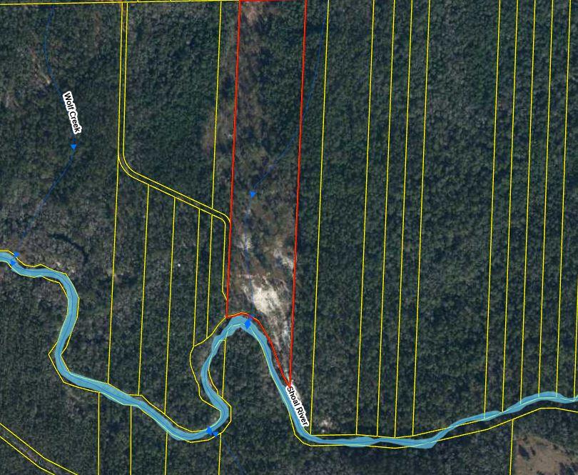 New Price!!!This land is located on a nice rural area. Perfect to build, divide in parcels or to be used for recreational purposes. Excellent for hunting and fishing with lots of wild life,The shoal River is on the south side of the land and you can enjoy a creek that runs through the land.