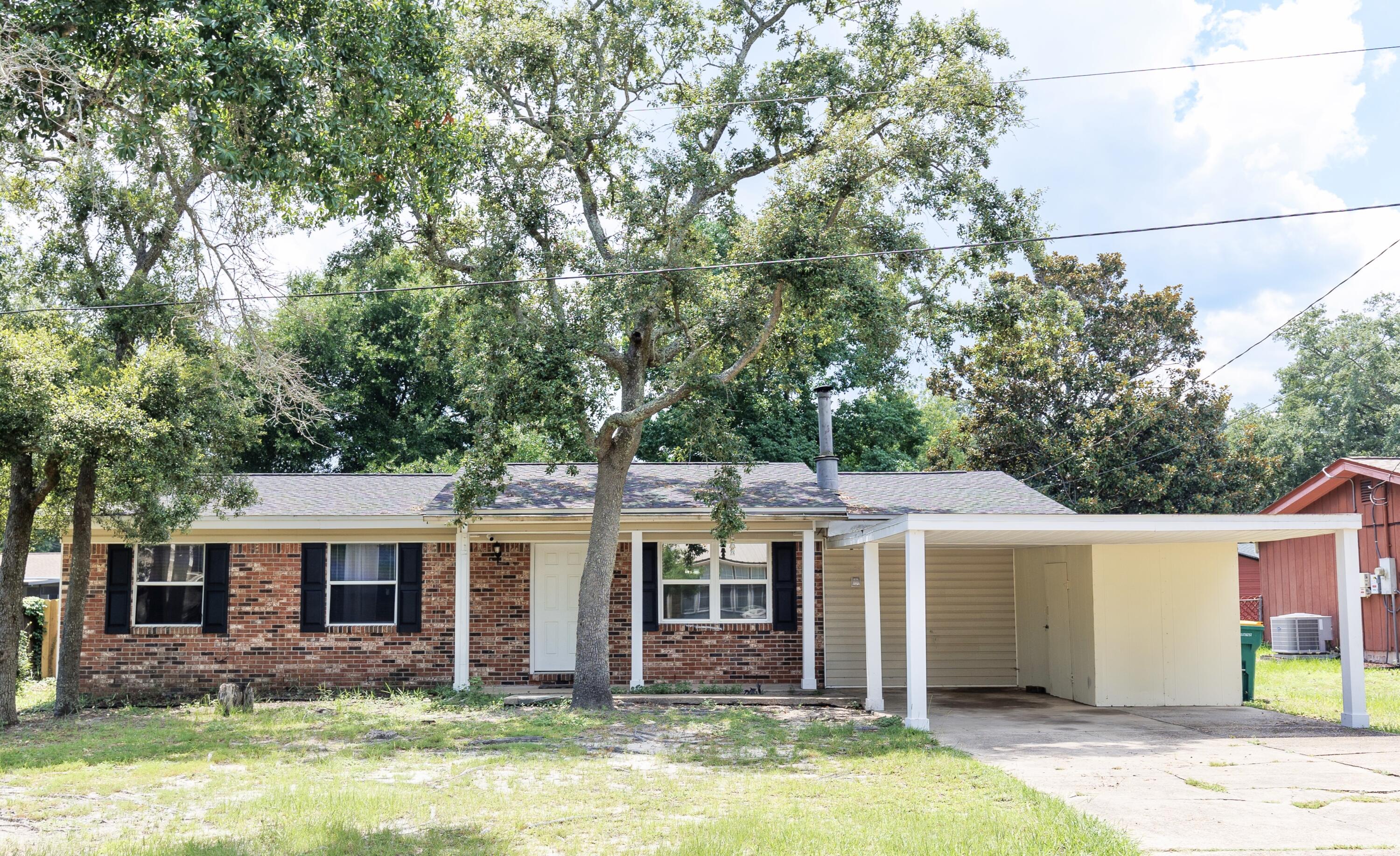 IMPROVEMENTS COMPLETED!!! NEW FULL BATHROOM AND WALK-IN CLOSET IN MASTER BEDROOM! FAMILY ROOM CONVERTED TO A 4TH BEDROOM. FULLY REMODELED KITCHEN. Charming 4 bedrooms 2 full bath home in the heart of Shalimar! Located within an easy commute to Eglin AFB, Hurlburt field, hospitals, shopping, and the White Sand Beaches of the Emerald Coast.This recently renovated home features a newer Roof and Hot Water Heater that were installed in 2022 and has so much to offer including a large fenced in backyard where you can have your own pool if desired. Brand new storage/shed with electric power.You can make this your primary, vacation home, or add it to your portfolio of rental producing income properties.