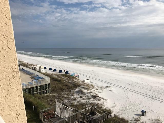SOUGHT AFTER BEACH HOUSE CONDO LOCATED IN MIRAMAR BEACH/SANDESTIN AREA WITH ALL ITS SHOPPING, RESTAURANTS AND GROCERY STORES!.GRAND VIEWS FROM THIS FOURTH FLOOR 2BR/2BA GULF FRONT UNIT! ENJOY OVER 500 FEET OF GULF FRONT/BEACH AND THE FEEL OF A LOW-RISE BUILDING(6) STORIES THAT IS NEVER CROWDED!! REPLACED HVAC,HOT WATER TANK,DISHWAHER AND STOVE IN 2016. NEW KITCHEN CABINET FRONTS, NEW TILE BACKSPLASH IN BATHROOMS, NEW KITCHEN COUNTER TOPS AND NEW GLASS TOP WHIRLPOOL STOVE! NEW BATH VANITIES. W/D HOOKUP INSTALLED. STORAGE CLOSETS FOR EACH UNIT IN WEST BLDG. TENNIS COURTS AND HEATED POOL IN WINTER SEASON! RENTAL READY! ALL DIMENSIONS TO BE VERIFIED BY BUYER! LINENS BELONG TO RENTAL COMPANY AND DO NOT CONVEY!