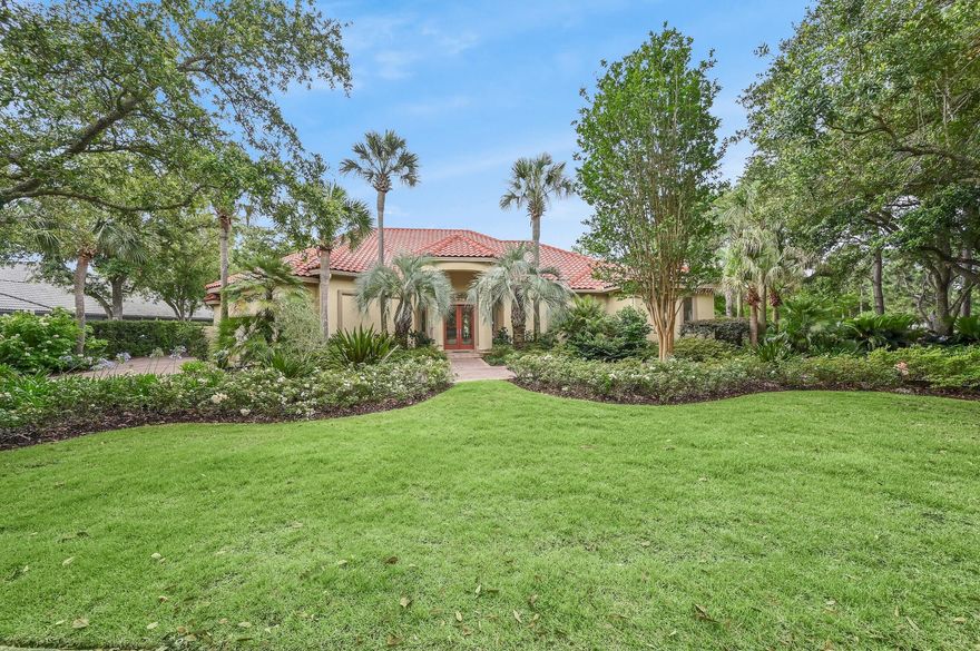 Welcome to 433 Admiral Ct., located on a huge corner lakefront lot in the gated golf community of Regatta Bay. The home offers a beautiful, unique, open/split floor plan w/ plenty of entertaining space that consists of 3 large bedrooms, office, 4 full baths, (his & her bathrooms in master suite) 2 half baths, & over 4000 sq. ft. of (heated/cooled) living space w/ an additional several hundred feet of covered outdoor living space. 433 Admiral Ct. has many stand out features & includes a custom (separately cooled) wine room, 12ft.-14ft. ceilings throughout, gallery hallways, large windows that offer plenty of natural light & panoramic views of the lake, pool, hot tub & outdoor space. Click 'more' for more details.