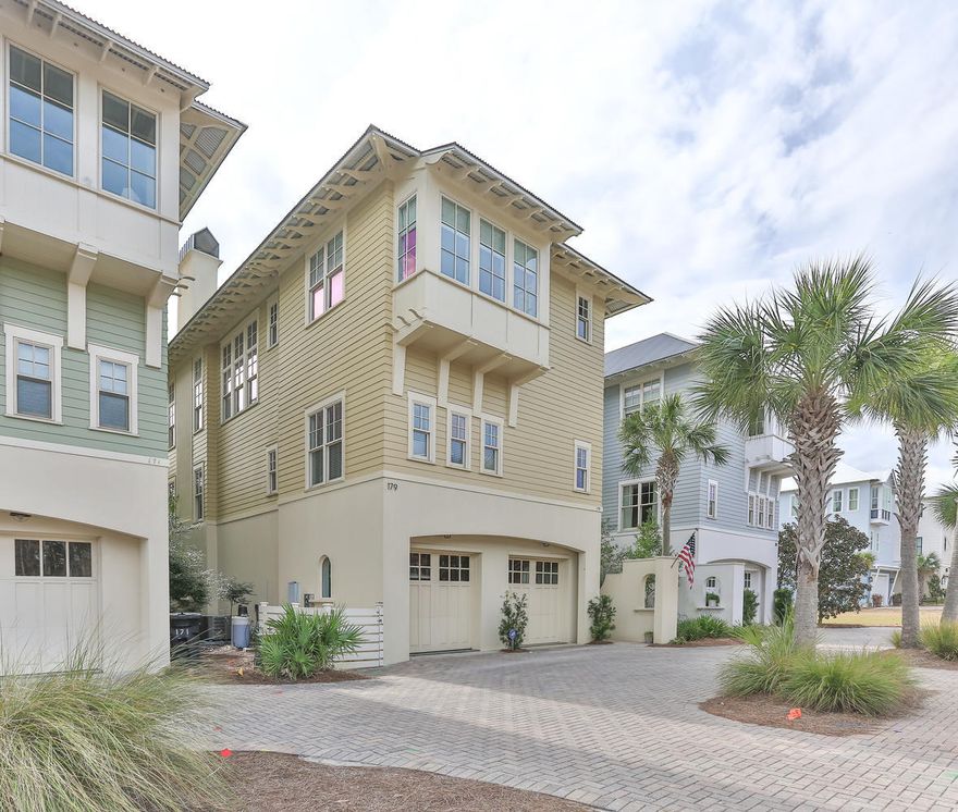 This gorgeous home has an unobstructed panoramic GULF VIEW overlooking Topsail Hill State Park. From the front of the house, it also features a charming view of the CYPRESS POND. This property features 4 bedrooms/4.5 baths in a spacious 3 story home with an elevator. There is a two car garage with two additional parking spaces, that are landscaped and lighted. (sale price includes 50% ownership in front parcel-lot #84) Master suite features a lovely bathroom with built in closets and drawers. Each of the other three bedrooms include their on private bathroom. The third floor boosts a large kitchen with a center island and a dedicated dinning area for family gatherings. The living space has a fireplace and large windows which overlook the Gulf of Mexico for memorable sunsets.