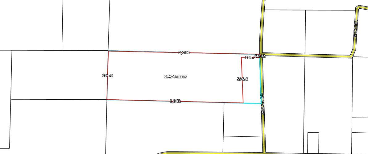 Beautiful wooded parcel at 28 acres. This will be split from the parent parcel via survey, as well as a 50 ft easement to allow access to the property.