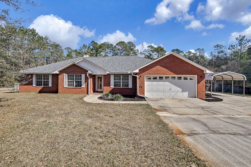 This beautiful, contemporary home is built to satisfy opulence living. Centrally located south of Crestview on a 1.18 acre lot, it's just minutes away from downtown, schools, shopping and less than a 30 minute commute to military bases Duke Field, Eglin and Hurlburt. Recently renovated, this 4 bedroom 3 bathroom home offers spacious living areas with LVP flooring, fresh paint, new fixtures, stainless steel appliances and spacious rooms. Outside of the living area you will find a screened in porch, large patio deck, a sizable fenced in backyard and a POOL! This home is a MUST SEE, so don't miss out on this opportunity and join us Saturday, January 29 for our open house!
