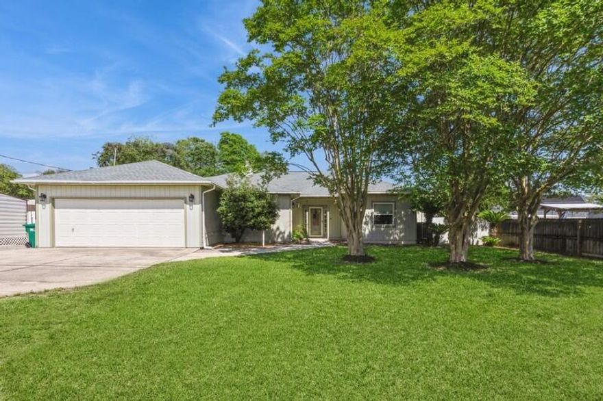 Welcome home, this excellent maintained 3-bedroom, 2 bath home located in the desirable community of Shalimar, FL. This 2100 sf home has much to offer: the living room boast 11 ft ceiling with trey lighting, and 9ft ceilings throughout, fireplace, new roof with paid off solar panels, swimming pool, office area with desk in place and more. The kitchen has stainless steel appliances, gas stove, granite counters, tile flooring and ample cabinetry for storage. Separate Laundry room off of garage entrance, washer and dryer stays, 2020 water tank, wall mounted TVs in both master suite and bedroom stays, DAIKIN HVAC unit 6 years old. The 2-car garage has rolling shelves and there are two sheds on the property for tools and storage. This home will not disappoint, schedule your viewing today!
