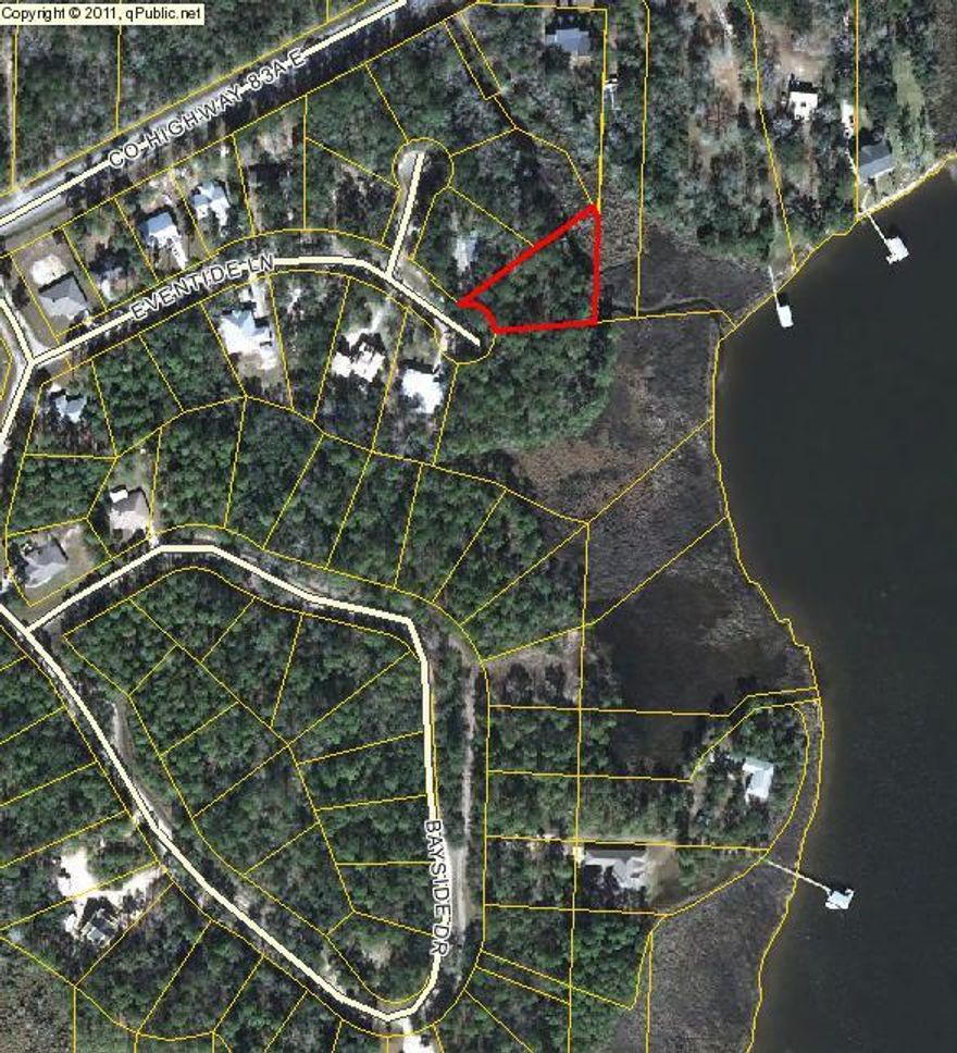 Great 1/2 acre lot is in a cul-de-sac in Cross Creek Shores to build your home. No buildout and no Home Owners Association fees at this time. Marina Village is just down the road to keep your boat and enjoy Lagrange Bayou.