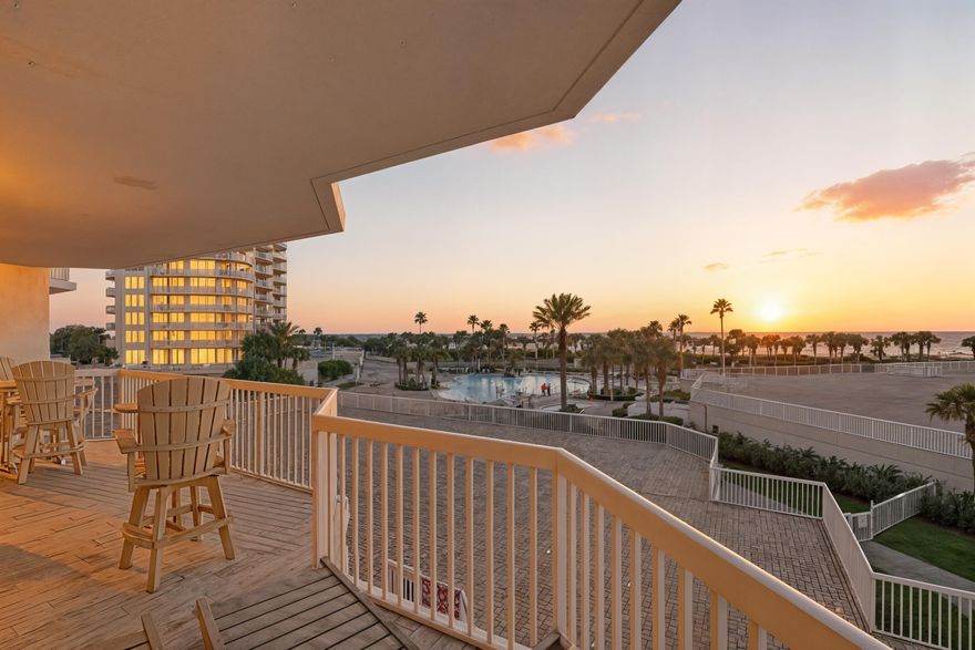 Looking for a Gulf front end-unit escape with panoramic views and unmatched amenities?This rare middle building 3BR/3BA condo in St. Croix at Silver Shells overlooks both the Gulf and the lagoon pool. Offered fully furnished and turnkey, it features an open layout, tile flooring, modern kitchen with stainless appliances, and three private bedrooms each with en suite bath.The Seller is receptive to thoughtful, competitive offers.The primary suite opens to the balcony with Gulf views and includes a walk-in closet, soaking tub, and walk-in shower. A deeded garage parking space and storage unit add convenience. Silver Shells amenities include 1,000 ft of private beach, lagoon pool, spa, fitness center, tennis, playground, beachfront dining, and an on site Ruth's Chris Steakhouse.

Schedule your showing to experience it firsthand.