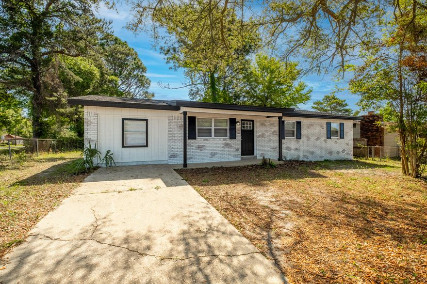 Welcome home! Stunning 4 bedroom 2 bath home for sale in desirable Shalimar. This one-of-a-kind beauty comes with all the bells and whistles! Fully renovated with new flooring, fresh paint, and new lighting, doors, and window coverings throughout. Updated kitchen with new cabinetry, new stainless steel appliances, and granite countertops. This property has also just been rewired, and has a brand new roof! New siding on the exterior. Nestled on a large fenced-in corner lot. Inside you will find a spacious living room, large open den, large indoor laundry room, and spacious eat-in kitchen. Down the hall you will find 4 spacious bedrooms and two full baths. Don't miss out on the opportunity to buy this beautiful move-in ready home! Schedule a viewing today.