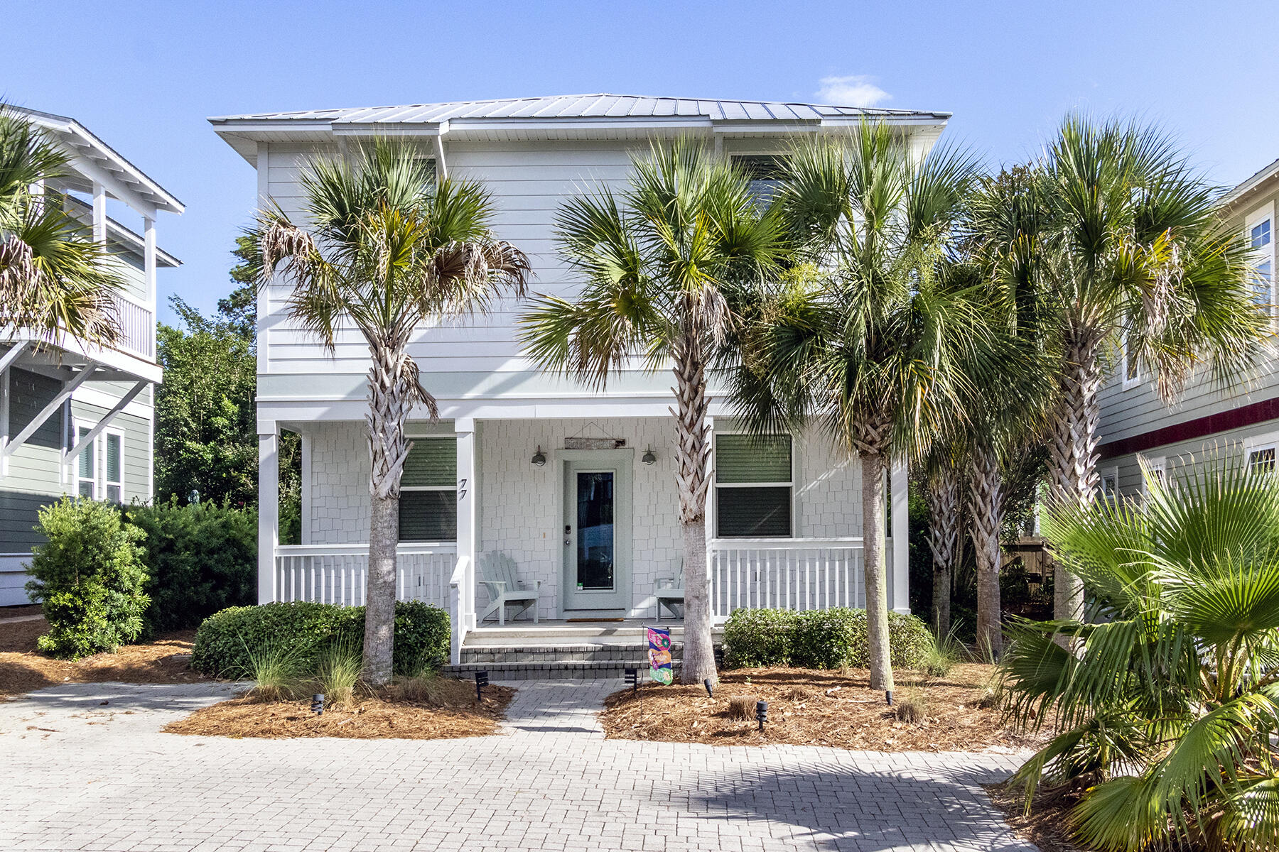 Beautifully maintained home, south of 30-A, in Blue Mountain Beach sits on a quite street with no thru traffic.  This 3 bedroom, 3 bath charmer has never been rented; but, used by family and friends.  Furnished (a few exclusions) with fresh coastal tones from West Elm,  open floor plan, upgraded finishes with granite counters and big screen TV's in each room. Relax on the outdoor hammock or enjoy morning coffee on the front porch. This home has easy beach access, along with the community pool/fitness center access at The Villages of Blue Mountain Beach across 30-A. ***Buyer is responsible for personally verifying details about this property.  Any information contained in this listing is believed to be accurate but is not guaranteed.***