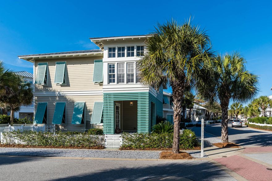 Spectacular location on the east side of Carillon Beach, next to Walkover #8 to the beach, this main house and carriage house with splash pool are exactly what you would want in a beach property. The main house features 4 bedrooms and 4-1/2 baths; the carriage house has 2 bedrooms and 2 full baths along with a garage. The main house features two gracious living area, a large screened in porch, family living area, and master bedroom on the 2nd floor all have fantastic views of the beach. The second floor of the carriage house has equally spectacular views of the beach. The open plan-kitchen-living-dining on the first floor of the main house lends itself to great entertaining inside or outside on the covered patio. Furnished with a small exclusions list.