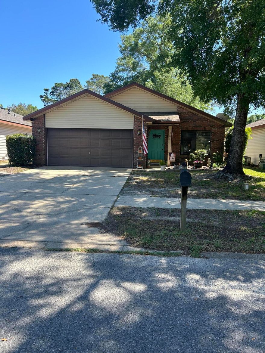 Don't miss your chance to rent this cute home in walking distance of the middle school and high school. Fully fenced yard. Home has laminate floorings and has recently been painted. Cute open kitchen to the dining room/family room area. New vanities in both bathroom. 2 bedrooms, 2 baths and 2 car garage. Located in Cedar Ridge with lots of sidewalks and in a quiet cul-de-sac. This is a must see today. Pets have restrictions.