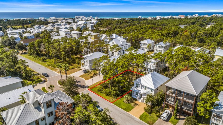Wonderful high and dry lot located in Grande Pointe at Inlet Beach. Enjoy quick access to multiple nearby public beach accesses and shopping and dining at 30 Avenue, Rosemary Beach, Alys Beach and all of Scenic 30a! Owners have direct access to Lake Powell, a rare coastal dune lake, at the community center. The serene, lake front community pool is a great amenity that you'll be sure to appreciate. This beautiful community is growing fast and many homes are currently under construction! Buy this ideal home site now and build your dream beach home later when you are ready!