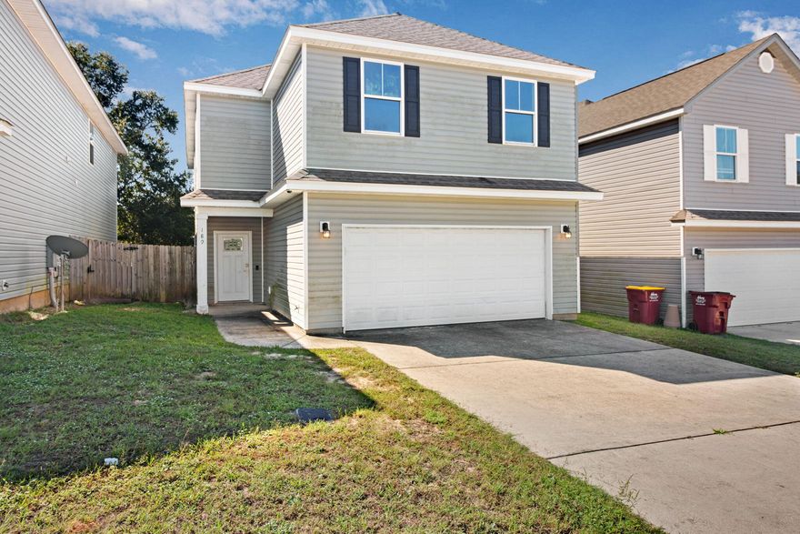 Welcome to this move-in ready townhome conveniently located in highly desirable South Crestview! Enjoy easy access to shopping, restaurants, highways, and a short drive to the area's stunning beaches.Inside, you'll find a bright and inviting layout featuring durable vinyl plank flooring on the main level and cozy carpeted bedrooms upstairs. The spacious primary suite includes double vanity sinks for added comfort and convenience. Outside, a private fenced backyard offers the perfect spot to relax or entertain.This like-new home combines low-maintenance living with modern style.