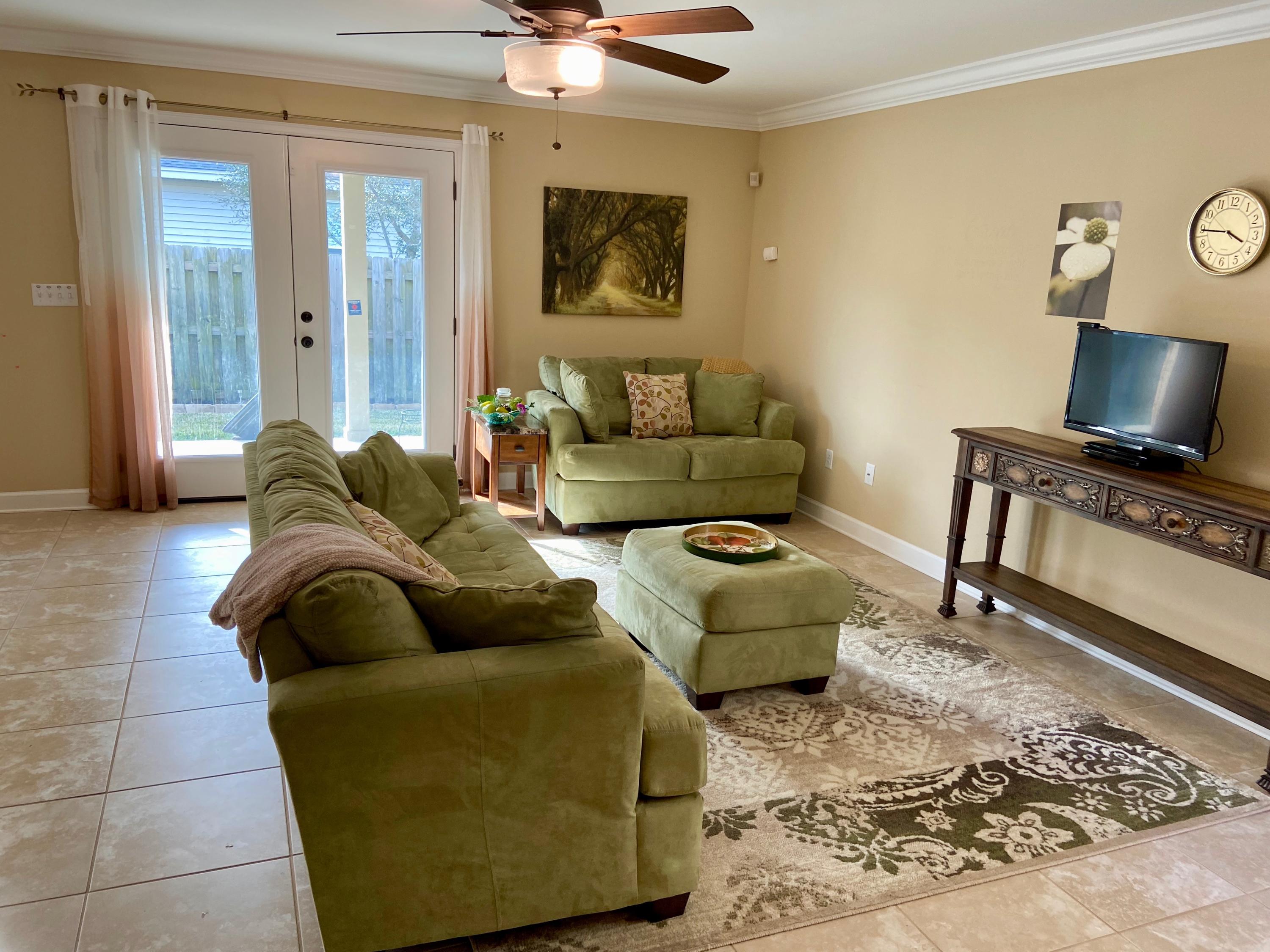 EFFECTIVE 3/9 UNDER CONTRACT WITH CONTINGENCY~ ACCEPTING BACKUPS. This one checks a lot of boxes on the Wish List and won't last long! LOKATION!, less than 3 miles from Eglin, 2 Car Garage, Fenced in Yard, Open Floor Plan,Kitchen with all Kenmore Stainless Steel Appliances (Refridg with water/ice maker) PLUS a Pantry & Breakfast Bar with Granite Counter Tops. Stain-Resistant Carpeting & Ceramic Tile. Raised Panel Colonial Doors, Living Room & a Second Story Den. Large Master BR with Humongous Master Closet & Master Bath with Double Vanities & Garden Tub. Baths have Cultured Marble Lavatories. Exterior has Classy Stone Accents & Impact Glass Windows. Energy Efficient & Totally Electric. Ceiling fans in Living Room & all Bedrooms. All this with an HOA of only $425/yr.