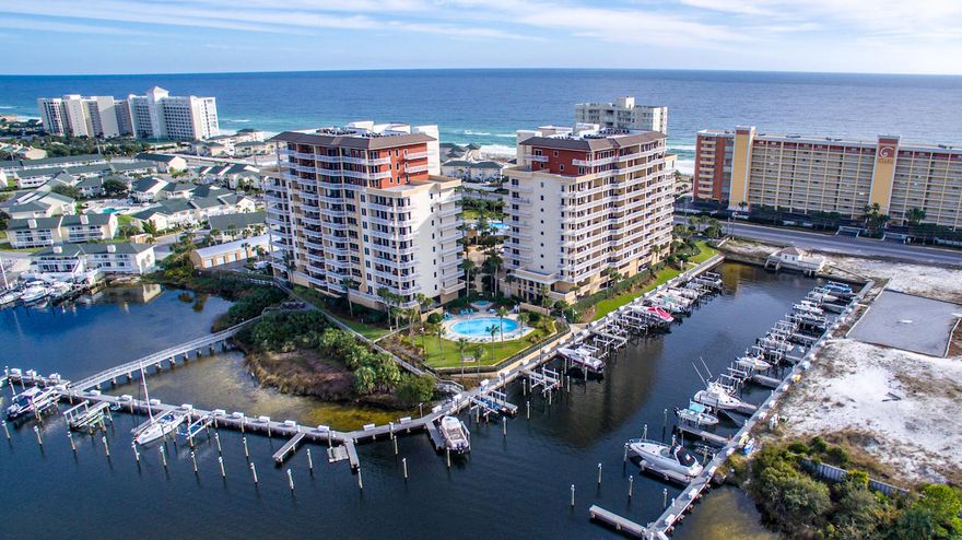 Welcome to Harbor Landing, a gated harbor-front community located in Destin, Florida, which affords its owners a phenomenal coastal lifestyle! The exceptional floorplan features gorgeous waterfront views, and the expansive rooms comfortably accommodate you and your guests. The unit features 2 brand-new HVAC units, brand-new carpeting and fresh paint!Amenities include beach access, a heated pool, hot tub, waterfront grill/cooking pavilion, and fitness center. A western boat slip with boat lift, identified as ''Wet Slip W-4'', is also offered at $125,000.00, contingent upon the sale ofBuyer is responsible for all boat slip transfer fee(s) and boat slip association dues.
