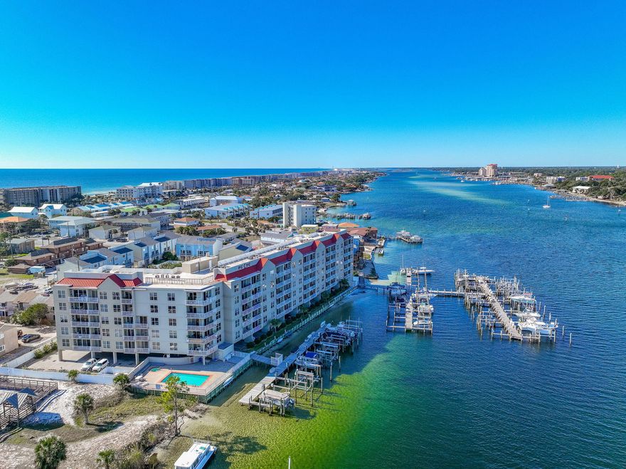 Wake up to sparkling water views and end your day just steps from your deeded boat slip--this coastal retreat offers the best of both worlds! Located on the Intracoastal Waterway, this 2 bedroom, 2 full bath condo is a short walk from the Gulf via your private boardwalk.Freshly painted and filled with natural light, this condo offers stunning water views to create a peaceful coastal ambiance. Boating enthusiasts will love the included 19 ft. boat slip on your private marina. Additional features include the gated property, assigned covered parking and a storage locker--ideal for all your beach and boating essentials.This property also presents an excellent opportunity as a short term rental, making it a versatile option for both personal enjoyment and investment.