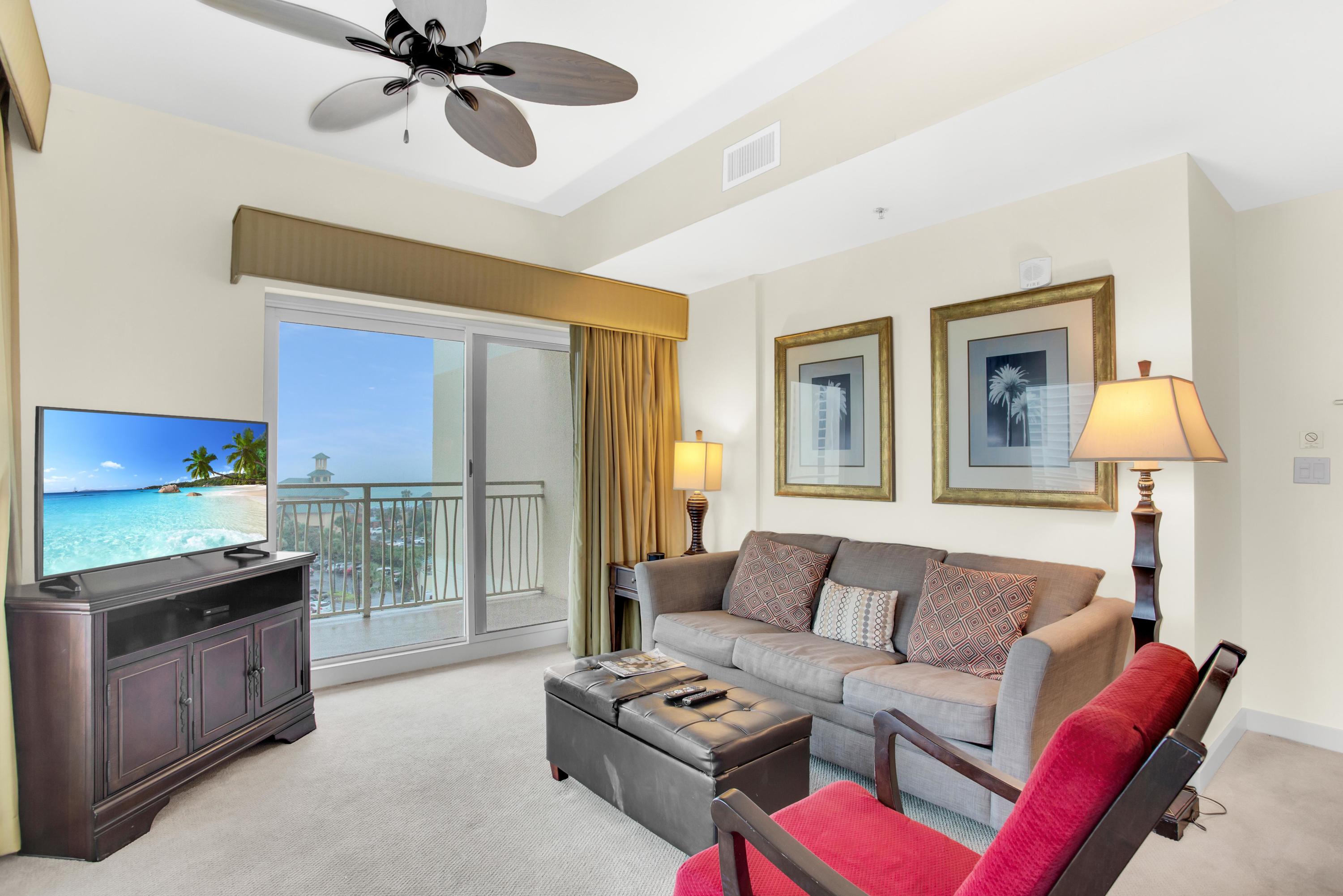 Grab your view of the Gulf before it gets away! With a southeast view and wraparound balcony, this desirable 2-bedroom lock-out unit in Luau II offers the opportunity to rent 1 or 2 bedrooms to maximize short term rental income. One side offers a bedroom, full sized kitchen, dining room, living room, laundry area and bathroom while the other side offers a mini kitchen, bathroom, and bedroom. The 1-bedroom side has new A/C and both sides have been recently painted. Luau has a dedicated path to the beach access across the street, along with amenities including the resort style pool with swim-through waterfall, kids splash pool with seasonal tiki hut, hot tub, fitness room, meeting room, a rooftop observation deck to catch great sunsets, covered parking, gas grill barbeque area with seating,