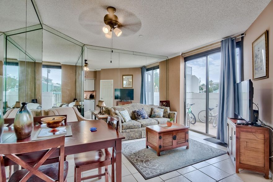 This AMAZING 1 bedroom RENTAL MACHINE is just STEPS away from the beautiful beaches of the Gulf of Mexico and is the LOWEST PRICED unit in the entire Surf Side Resort! Convenient proximity to shopping and entertainment while exhibiting the essence of coastal living this Surfside Resort Condominium has a host of amenities that will keep you endlessly entertained.The amenities include: pool, hot tubs, on site restaurant, spa, tennis courts, shuffle board, laundry, fitness center, and event center.This unit is being sold FULLY FURNISHED and RENTAL READY!!