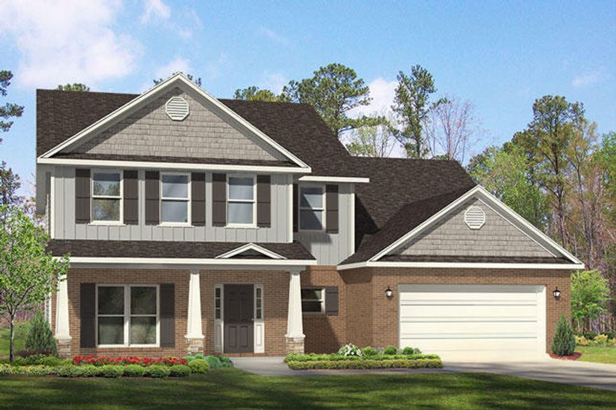 Contract with Contingency. Seller will accept back up offers. This Eleanor plan is a 2 story family home with a formal dining room, large living area with fireplace and huge master bedroom downstairs. Upstairs you will find a large game room, and a guest suite with separate bath and walk-in closet. This Incredible Home Includes : Painted Cabinetry, EVP Flooring throughout the home with carpet in the bedrooms, Granite In Kitchen & Baths, Stainless Steel Appliances and Kinetico water filtration system. Brushed Nickel Plumbing and Lighting,Tons of Crown Molding, Decorative Glass Front Door. This is a ''Smart Home'', a standard package that includes includes: KwikSet lock, Sky Bell and digital thermostat, all which are integrated with the Qolsys IQ touch panel and an Echo Dot device.