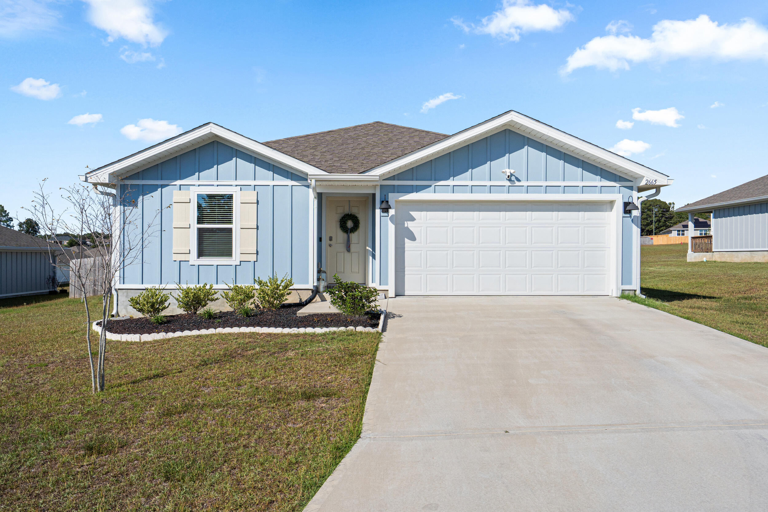 The perfect blend of modern design and immediate availability in the charming Silver Lake Village Community! This home, featuring the popular Freeport floor plan, is move-in ready and shows like brand new. The property makes a stunning first impression with its exceptional curb appeal, and the convenience of a fully fenced-in backyard. Step inside to an open-concept living space that is both functional and elegant. The heart of the home is the well-appointed kitchen, ready for entertaining, which showcases premium quartz countertops, stainless steel appliances, and a comfortable dining area. Vinyl flooring throughout with 4 spacious bedrooms and 2 full baths. The integrated Smart Home Connect System ensures modern effortless living from day one.