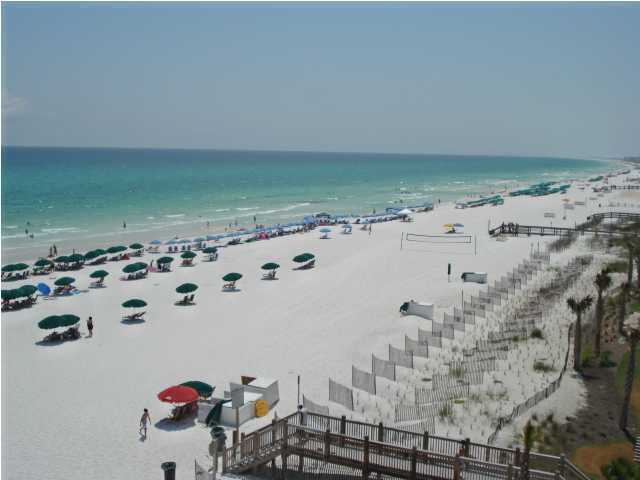 The best of Fort Walton Beach on a whopping 490' of the most spectacular beachfront! Own the best of the best! #B200 is the primo end unit,furnished and on the on-site rental program, and a large 2nd floor 1,519 sf, premier southern most gulf front 3br/3.5ba w/bunks unit in Building B (West building)with large balcony facing the due south to the sugar white sand beaches and emerald green waters of the Gulf of Mexico. Unit grossed $38,765 in 2010 on the onsite rental program. Sure to please, this is the only property with this level of amenities, large beach front, dune crossovers with 4 freshwater showers, 2 foot washing stations leading up to a spectacular split level courtyard with