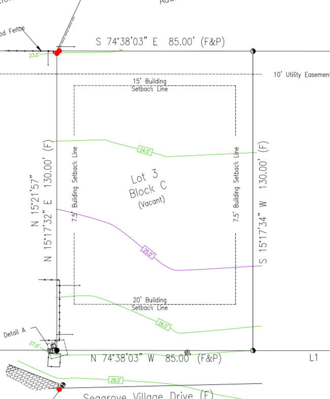 SEAGROVE VILLAGE 6TH ADD - Land