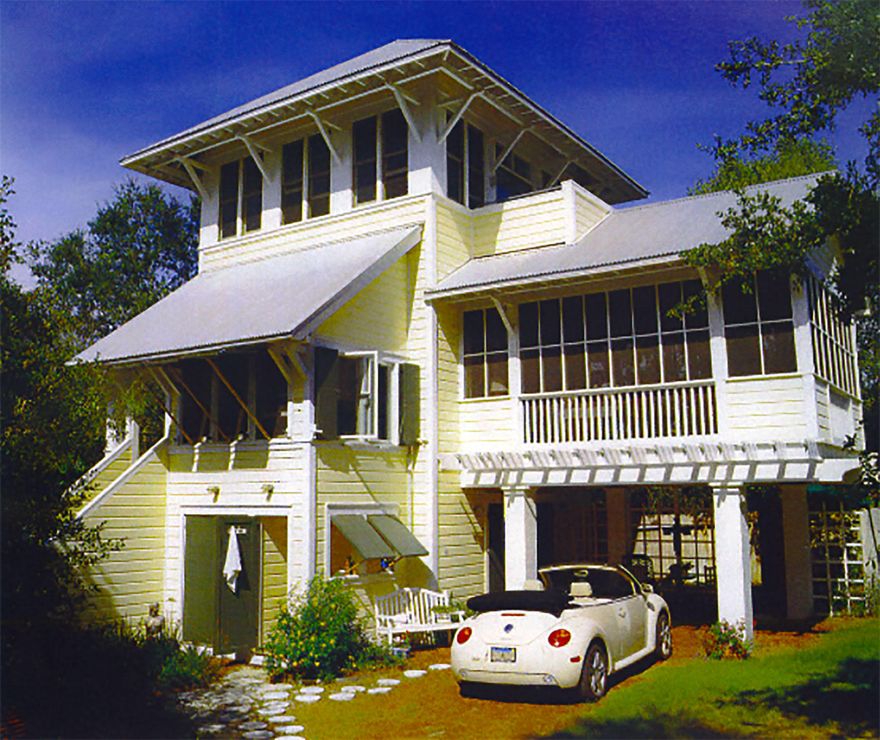 Featured in Cottage Living magazine, this little masterpiece epitomizes casual coastal living at its finest. The well executed ''little house'' is all you may need, but if more space is desired this large lot has plenty of room for a major addition, pool, courtyard etc. Located just steps from the iconic town of Seaside and the shimmering gulf waters everything you need is right around the corner. Architect Dan Costa designed this treasure which exudes warmth and character, highlighting outdoor living, bright rooms and coastal living.