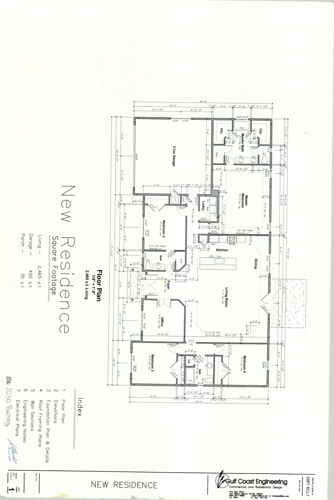 HOLLEY BY THE SEA, 2ND CORR. & AMMEN. - Residential