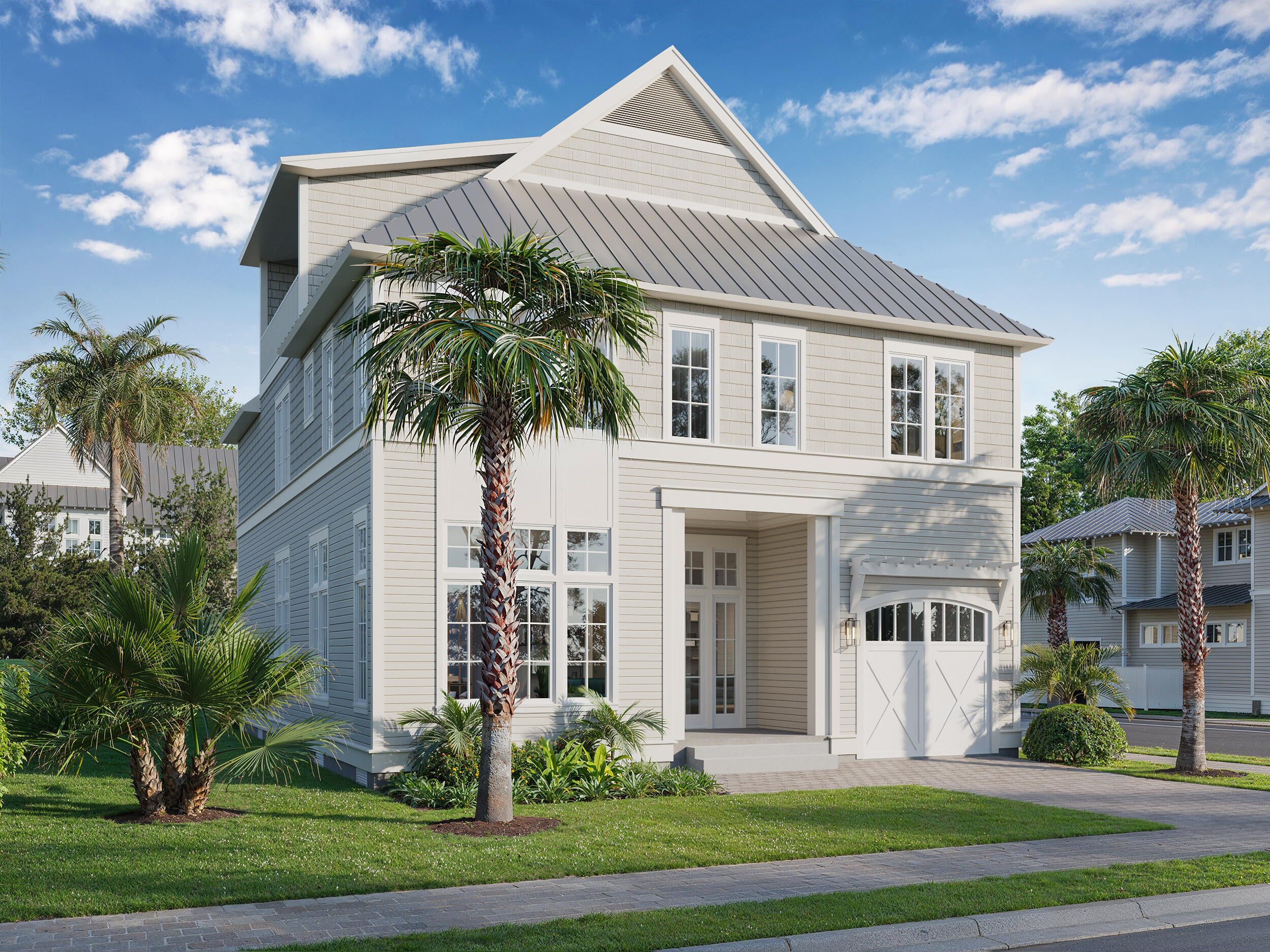 Lot 10 Pompano Court presents a rare opportunity in Inlet Beach to build your dream home with a head start. This corner homesite includes previously approved architectural plans by Brian Stackable of Stackable + Mracek Design Group for a 4,314 square foot residence, thoughtfully designed across three levels. The proposed plans feature four bedrooms, spacious open living and dining areas, multiple porches and balconies, a bonus room, wet bar, and game room, all tailored for entertaining and enjoying the coastal lifestyle. Designed with impact-rated windows, Hardie siding, and a metal roof, the plans combine architectural beauty with durability.Situated in the intimate community of Pompano Place, with only ten homesites and a neighborhood pool, this property is less than two blocks from Walton County's largest public beach access at Inlet Beach Regional Access. Its location also offers effortless access to both Scenic Highway 30A and Highway 98, placing Rosemary Beach, Alys Beach, Seacrest Beach, and the boutiques and restaurants of 30Avenue just a short walk or bike ride away. Whether you're planning a second home, primary residence, or investment property, Lot 10 offers the perfect blend of location, lifestyle, and design potential.