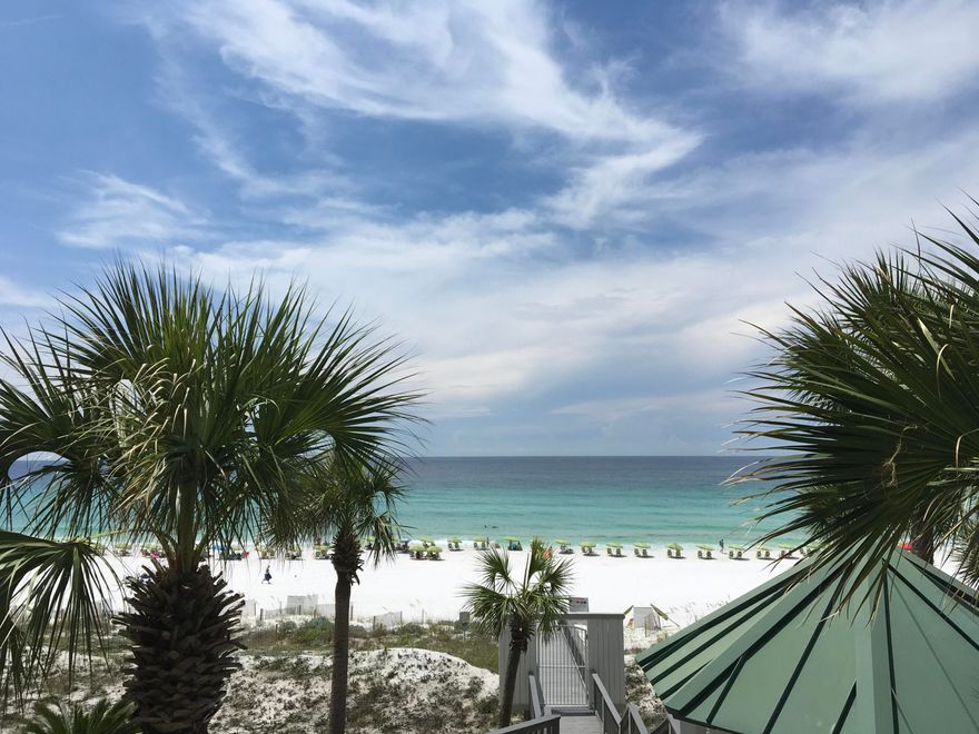 This beautiful 3 Bedroom 3 Bath Gulf Front condo is being Offered fully furnished. The Gulf Front Grand Villas is a private gated community within Hidden Dunes and adjoins multi-million dollar single family communities East and West. Rental restricted ensures your privacy. Gourmet chefs kitchen with top of the line appliances. Wrap around Gulf facing covered deck with built in gas grill. Gulf front private master suite and exquisite spa bath. Split bedroom plan features a private wing with the 2 additional bedrooms and full baths. Garage parking and outdoor storage room. Private beach access, pool, fitness center, owners club and outdoor decks.