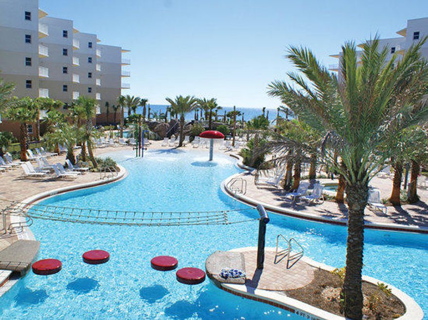 Welcome to A629 - this spectacular beach getaway! Prime top floor location allows you to enjoy the ''island action'' from your very own balcony along with gorgeous bay AND gulf views. Indulge in Waterscape's spectacular amenities then escape to the privacy of your own condo! This 2 bedroom, 2.5 bath PLUS bunk room condo comes partially furnished - upgrades throughout - from granite in the kitchen, stainless steel - and spacious bathrooms! New, upgraded carpet was installed in 2015. A beautifully landscaped courtyard includes two hot tubs and three resort-style pools, plus a Lay-Z-River and a 10-foot waterfall. Throughout the courtyard area are BBQ's with gas grills, multiple pool decks, children's play area, a kids pool. Mega rental producer at Okaloosa Island's top beach front resort!